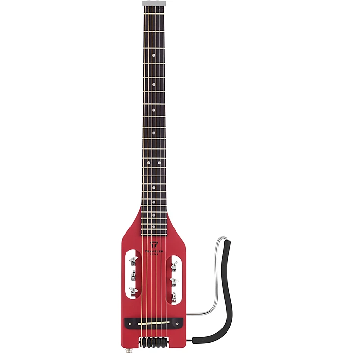 Traveler Guitar Ultra Light Acoustic Electric Travel Guitar Red