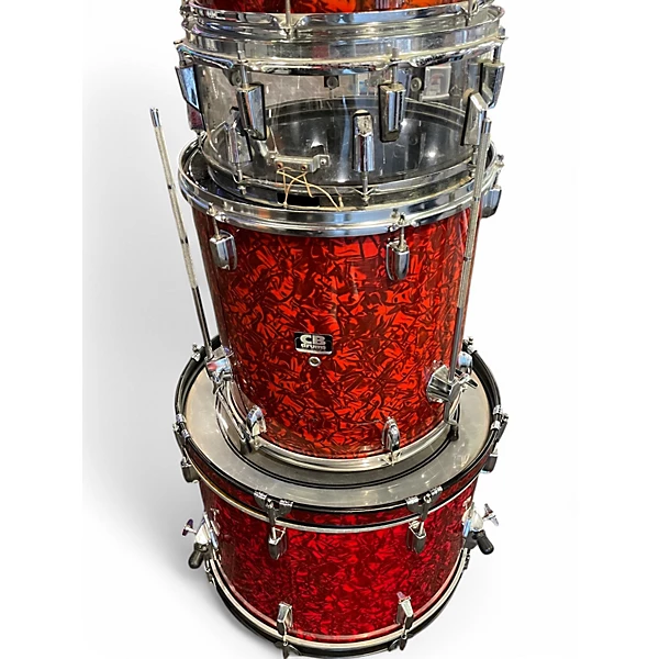 Cb Drums Used Cb Drums 5 Piece SP SERIES MARBLE RED Drum Kit.gc