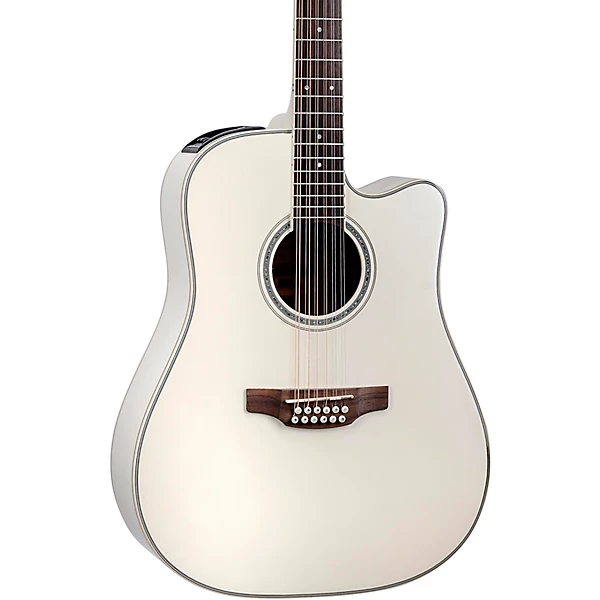 Takamine GD37CE 12 String Dreadnought Acoustic Electric Guitar Pearl White