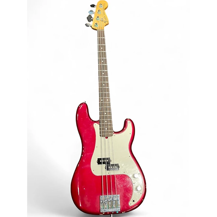 Fender Used 2022 Fender Nate Mendel Signature Precision Bass Candy Apple Red Metallic Electric Bass Guitar.gc