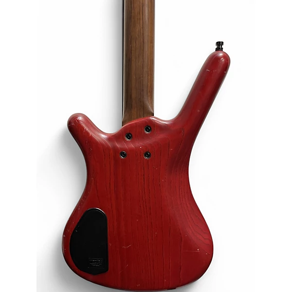 Warwick Used 2000s Warwick Corvette 4 String LImited Edition Cherry Electric Bass Guitar.gc