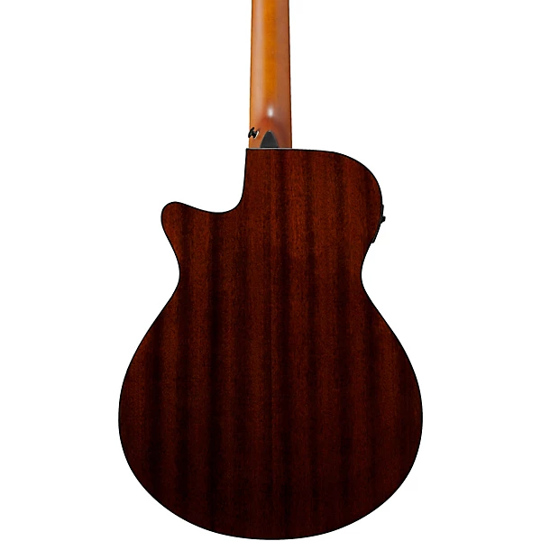 AEGB24FE Fretless Auditorium Acoustic Electric Bass Guitar Mahogany Sunburst