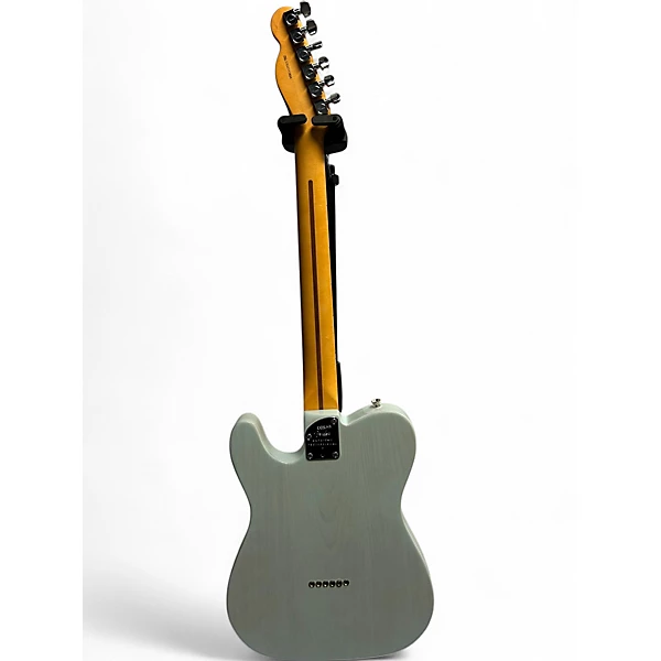 Used Fender American Professional II Telecaster Thinline Limited Edition Transparent Daphne Blue Hollow Body Electric Guitar