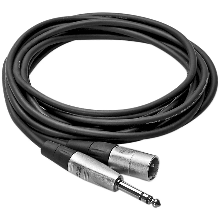 HSX 003 Balanced 1 4 TRS Male to 3 Pin XLR Male Cable 3 ft