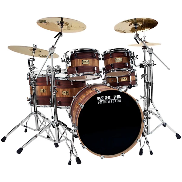Pork Pie Rosewood Zebra Maple 5 Piece Shell Pack Rosewood Zebra