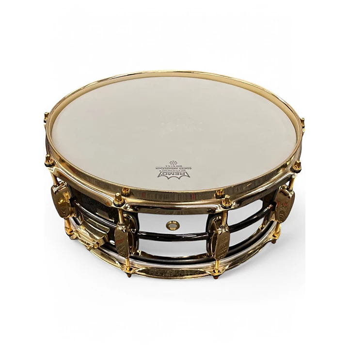 TAMA Used TAMA 55X14 Simon Phillips Gladiator Black Chrome Drum.gc