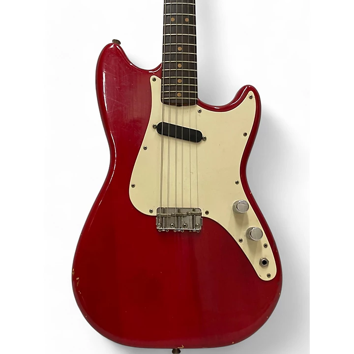 Vintage 1964 Fender 1964 Music Master Cherry Red Solid Body Electric Guitar