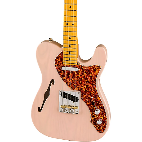 Fender American Professional II Telecaster Thinline Limited Edition Electric Guitar Transparent Shell Pink