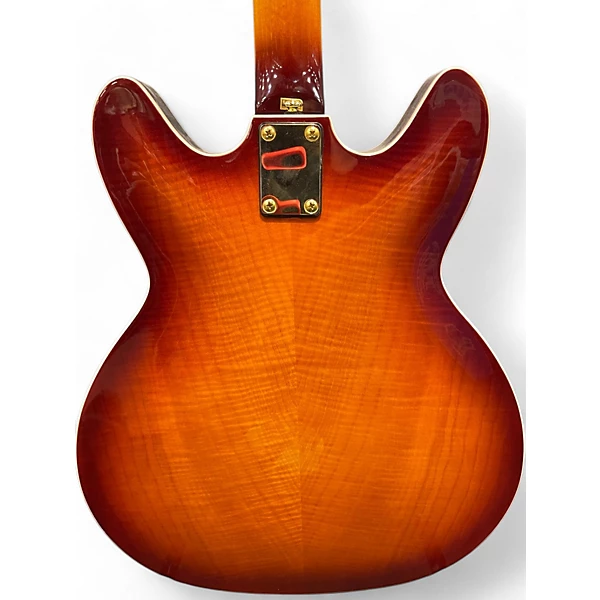 Hagstrom Used Hagstrom 67 Viking II Limited Edition Vintage Sunburst Solid Body Electric Guitar.gc