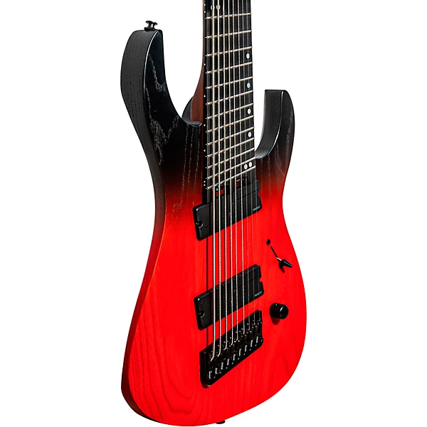 Legator Ninja 9 String Multi Scale Electric Guitar Crimson