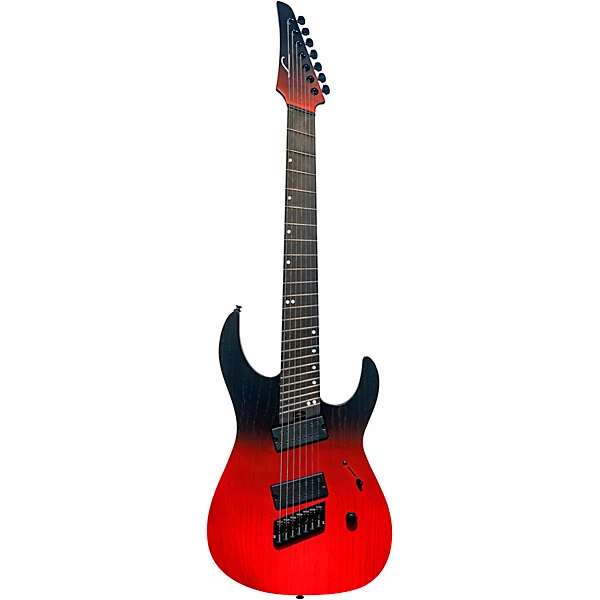 Ninja 7 String Multi Scale Performance Series Electric Guitar Crimson