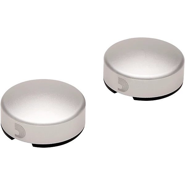 D'Addario XPND Footswitch Topper, Silver 2 Pack