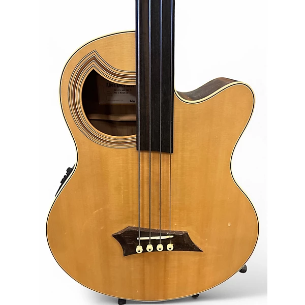 Used RockBass by Warwick ALIEN DELUXE FRETLESS Antique Natural Acoustic Bass Guitar