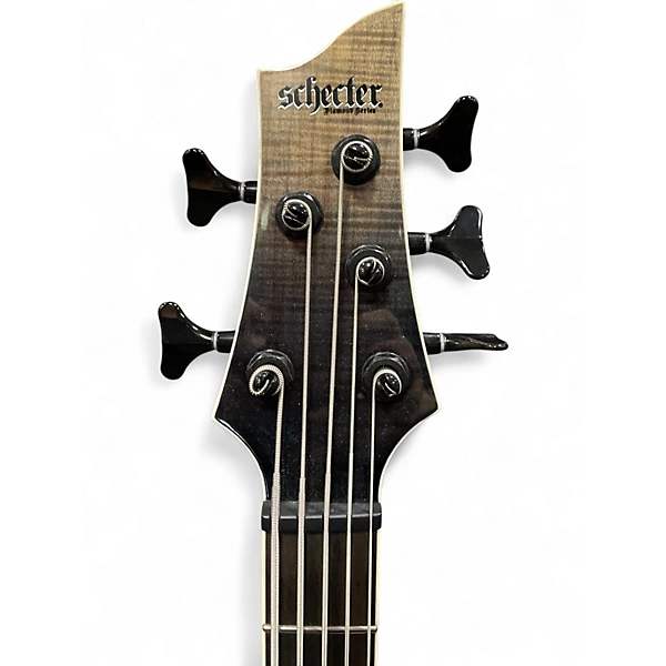 Used Schecter Guitar Research sls elite 5 black fade burst Electric Bass Guitar