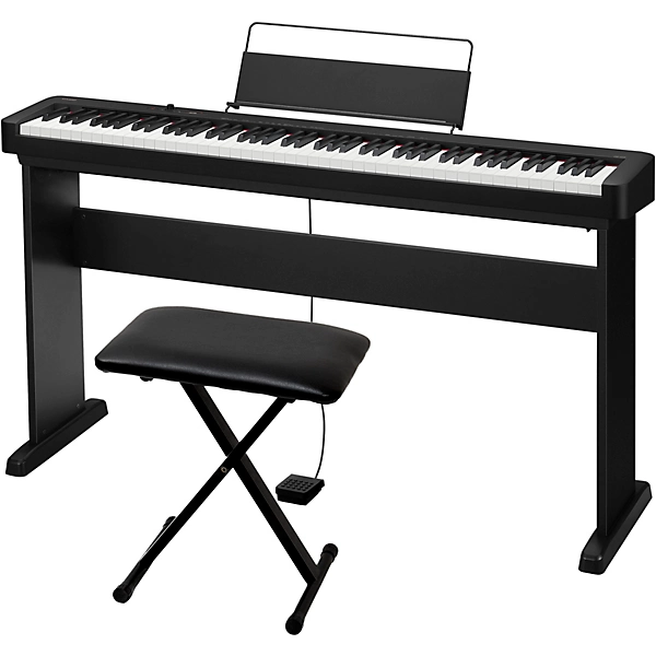 Casio CDP S110 Digital Piano with Wooden Stand and Bench Level 1 Black M14621004001000.gc