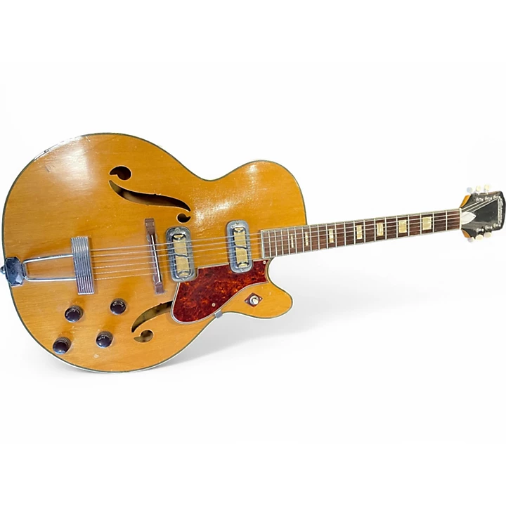 Vintage 1960 Harmony Meteor natural Hollow Body Electric Guitar