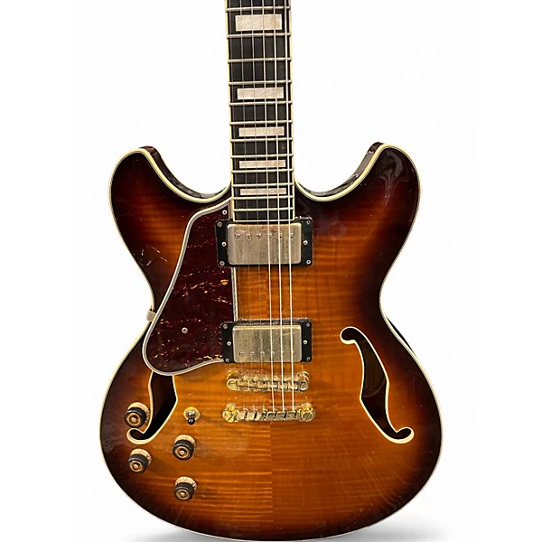 Used Ibanez AS93FML VLS 5B 02 VIOLIN BURST Hollow Body Electric Guitar