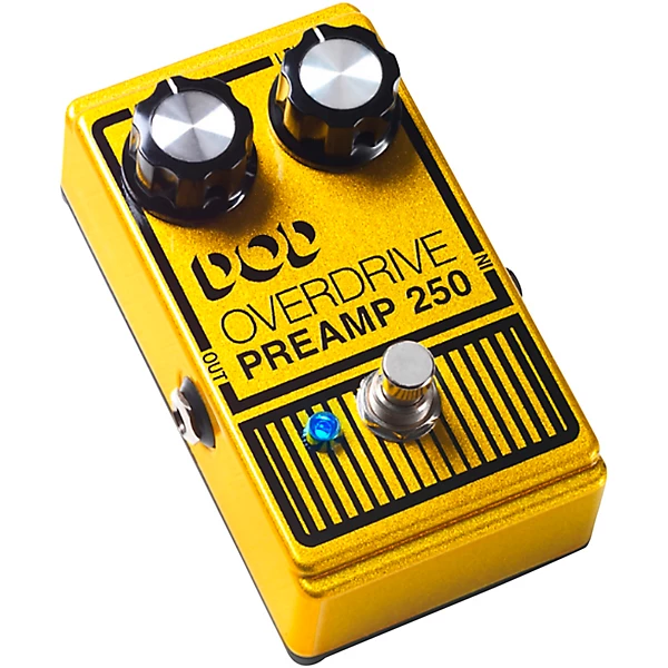 DOD Analog Overdrive Preamp 250 Guitar Effects Pedal with True Bypass and LED