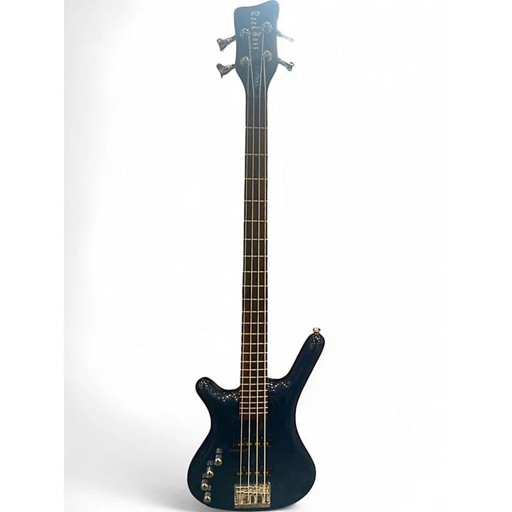Used RockBass by Warwick Corvette Blue Electric Bass Guitar