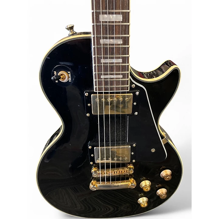 Epiphone Used Epiphone Les Paul Custom Black Solid Body Electric Guitar