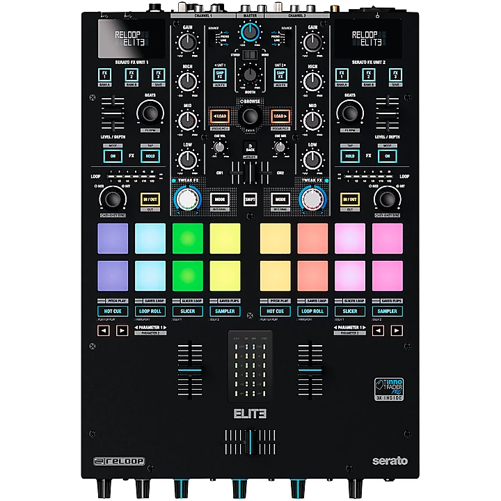 ELITE 2 Channel DVS Battle Mixer for Serato DJ Pro