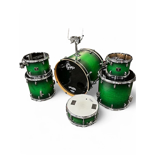 Gretsch Drums Used Gretsch Drums 6 Piece Catalina Maple Trans Green Drum Kit.gc