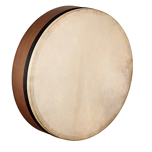 MEINL Artisan Edition Mizhar Goatskin Head Walnut Brown 18 x 4 in.