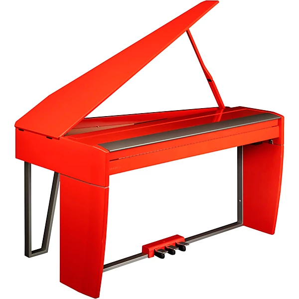 VIVO H10MG Digital Mini Grand Piano Polished Dark Red
