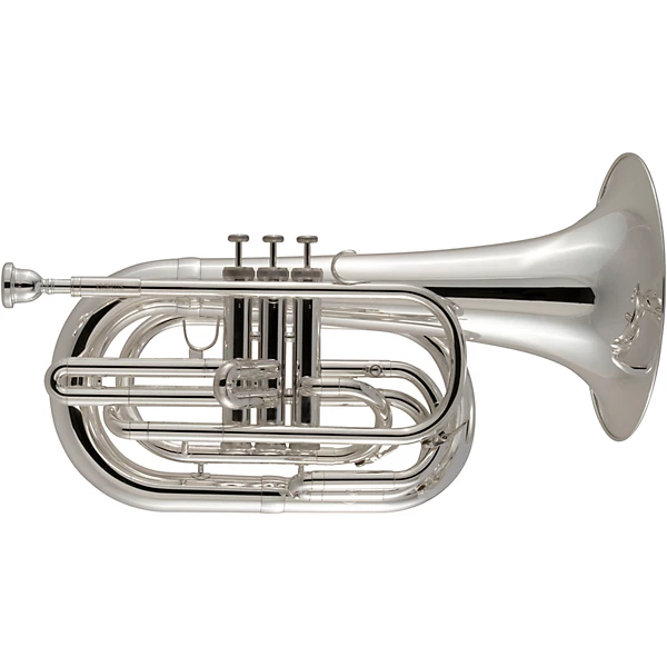 KMB412 Performance Series Large Shank Marching Baritone Silver plated