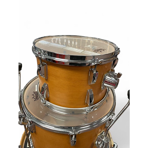 PRECISION DRUM CO Used PRECISION DRUM CO 3 Piece Keller Maple Natural Drum Kit.gc