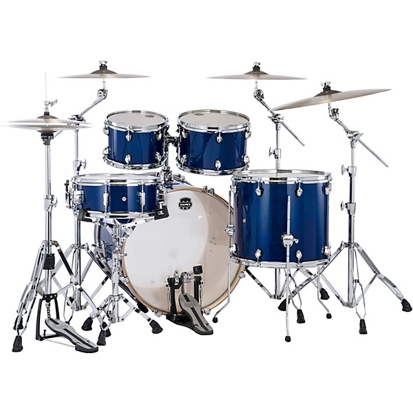 Mapex Mars Maple Rock 5 Piece Shell Pack With 22 Bass Drum Level 1 Midnight Blue L98090004003000.gc
