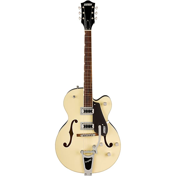 Gretsch Guitars G5420T Electromatic Classic Hollowbody Single Cut Electric Guitar Level 1 Two Tone Vintage White London Grey M07635004002000.gc
