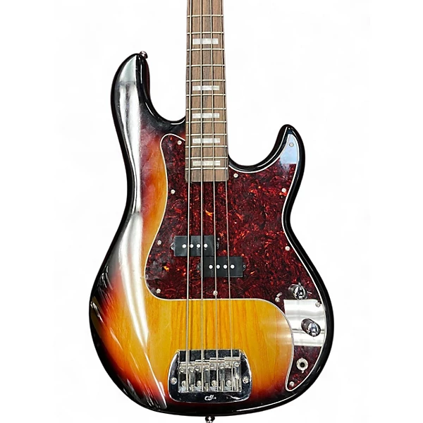 Used 2021 G&L Tribute LB100 3 Color Sunburst Electric Bass Guitar