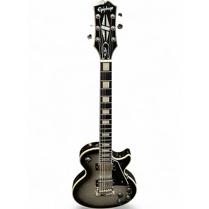 Used Epiphone LES PAUL CUSTOM LIMITED EDITION SILVER BURST Solid Body Electric Guitar
