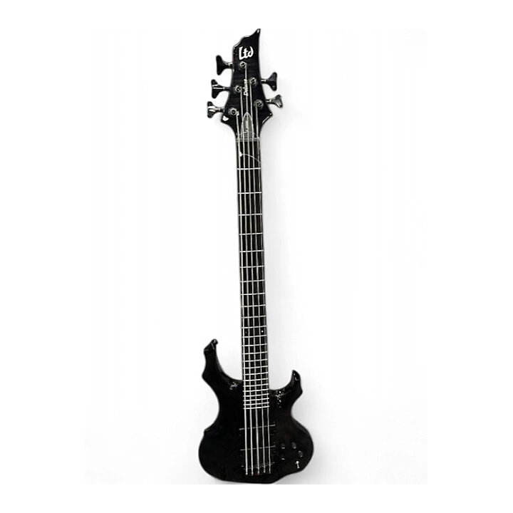 Ltd Used Ltd F 1005 DELUXE See Thru Black Electric Bass Guitar.gc