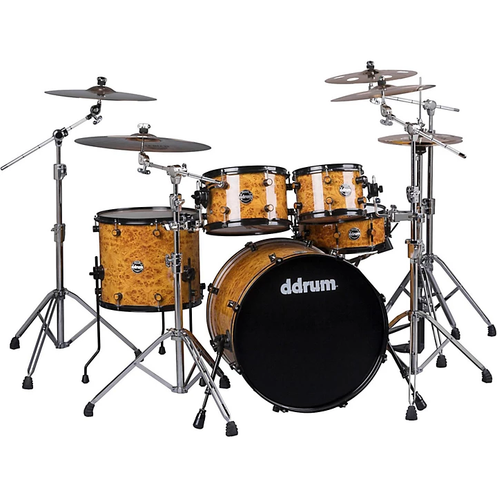 ddrum Reflex Series 5 Piece Shell Pack Level 1 Mappa Burl J44231004000001.gc