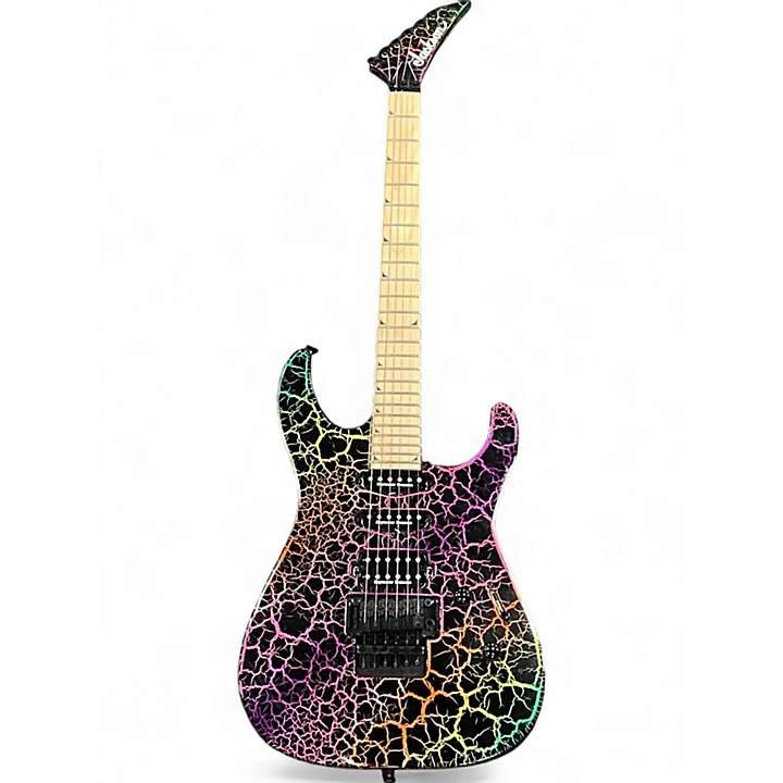 Used Jackson Soloist SL3 Rainbow Crackle Solid Body Electric Guitar