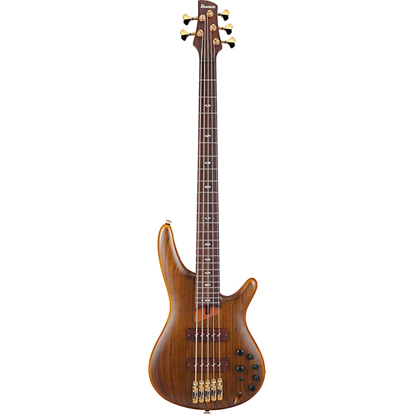 Ibanez Prestige SR5505 5 String Electric Bass Guitar Mocha Flat
