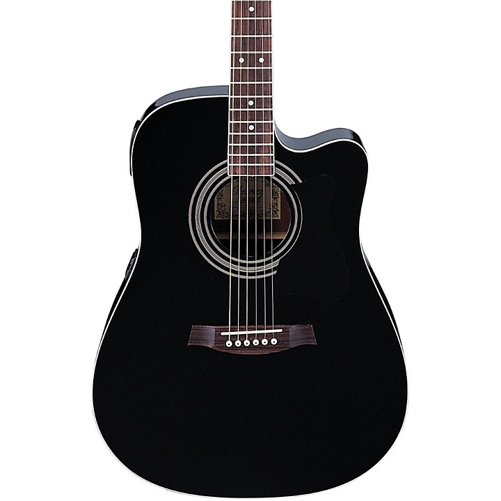 Ibanez V70CE Dreadnought Acoustic Electric Guitar Black
