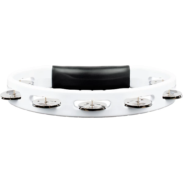 Headliner Series Molded ABS Tambourine Single Row White