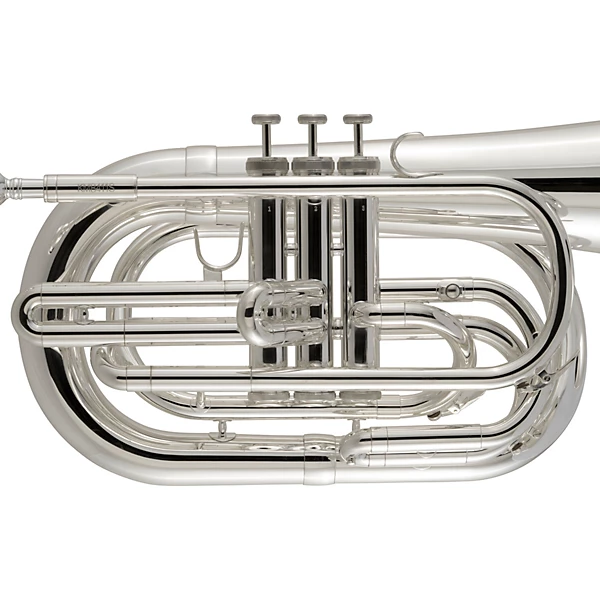 KMB412 Performance Series Large Shank Marching Baritone Silver plated