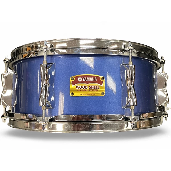 Yamaha Used Yamaha 5X14 Wood Shell Blue Drum.gc