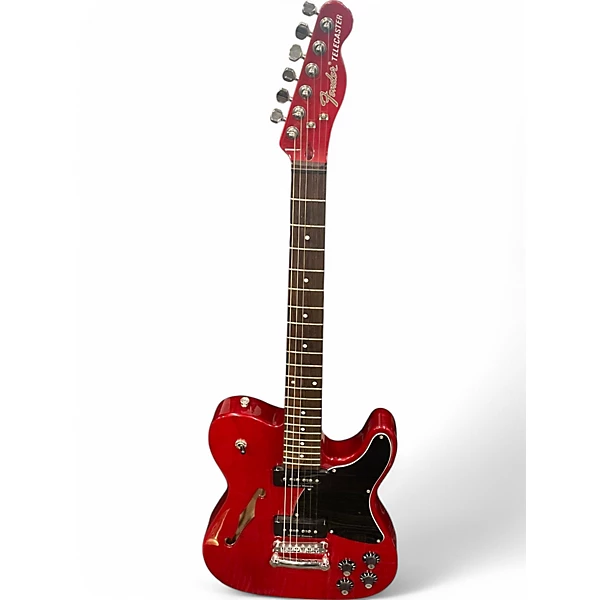 Used Fender JA90 Jim Adkins Thinline Telecaster Cherry Hollow Body Electric Guitar