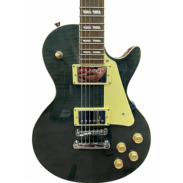 Used Stagg LP Style Single Cut trans grey Solid Body Electric Guitar