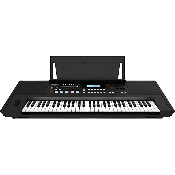 E X50 Arranger Keyboard Essentials Bundle Black