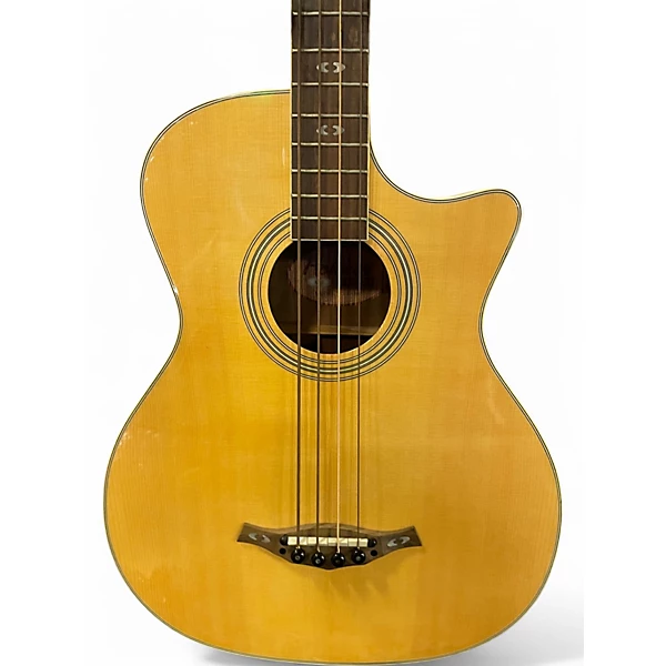 Used Hohner EAB65 Natural Acoustic Bass Guitar