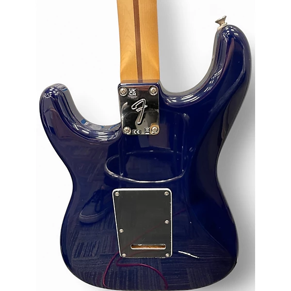 Used 2024 Fender LIMITED EDITION PLAYER STRATOCASTER HSS PLUS Blue Burst Solid Body Electric Guitar