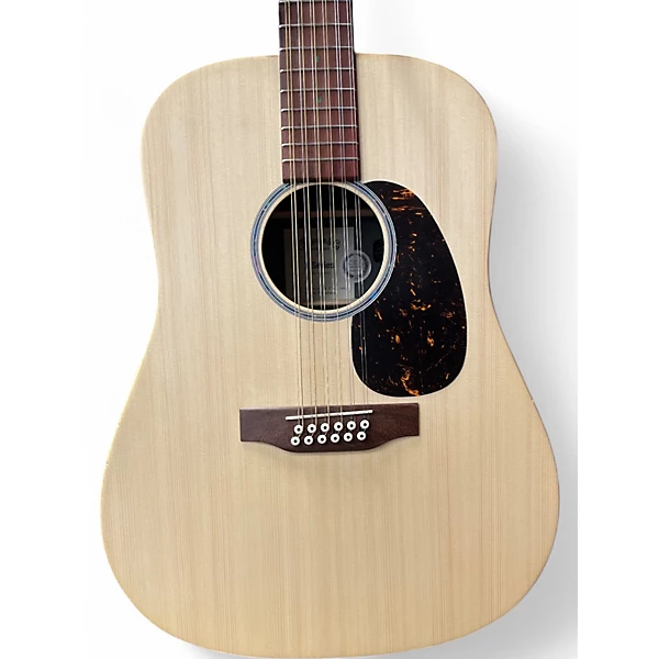 Used Martin dx2 Natural 12 String Acoustic Electric Guitar