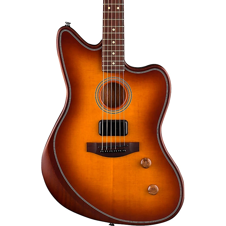 Fender Acoustasonic Standard Jazzmaster Acoustic Electric Guitar Level 2 Honey Burst