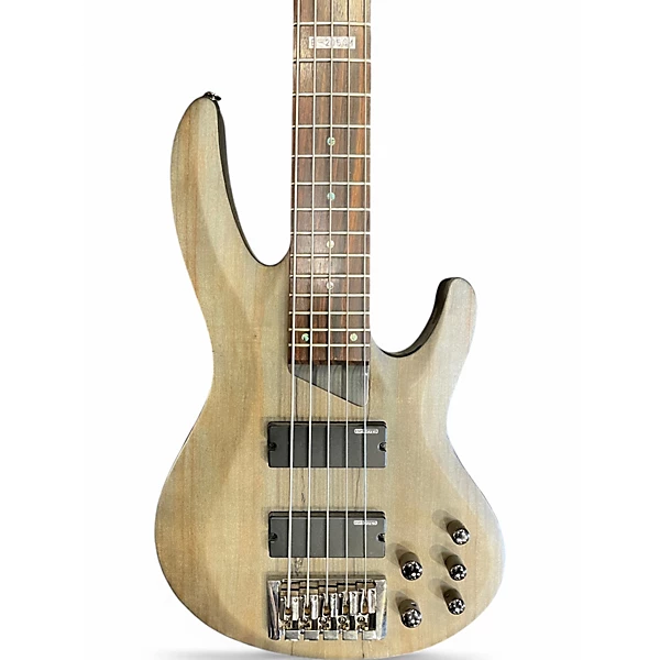 Used ESP LTD B205SM 5 String Grey Electric Bass Guitar